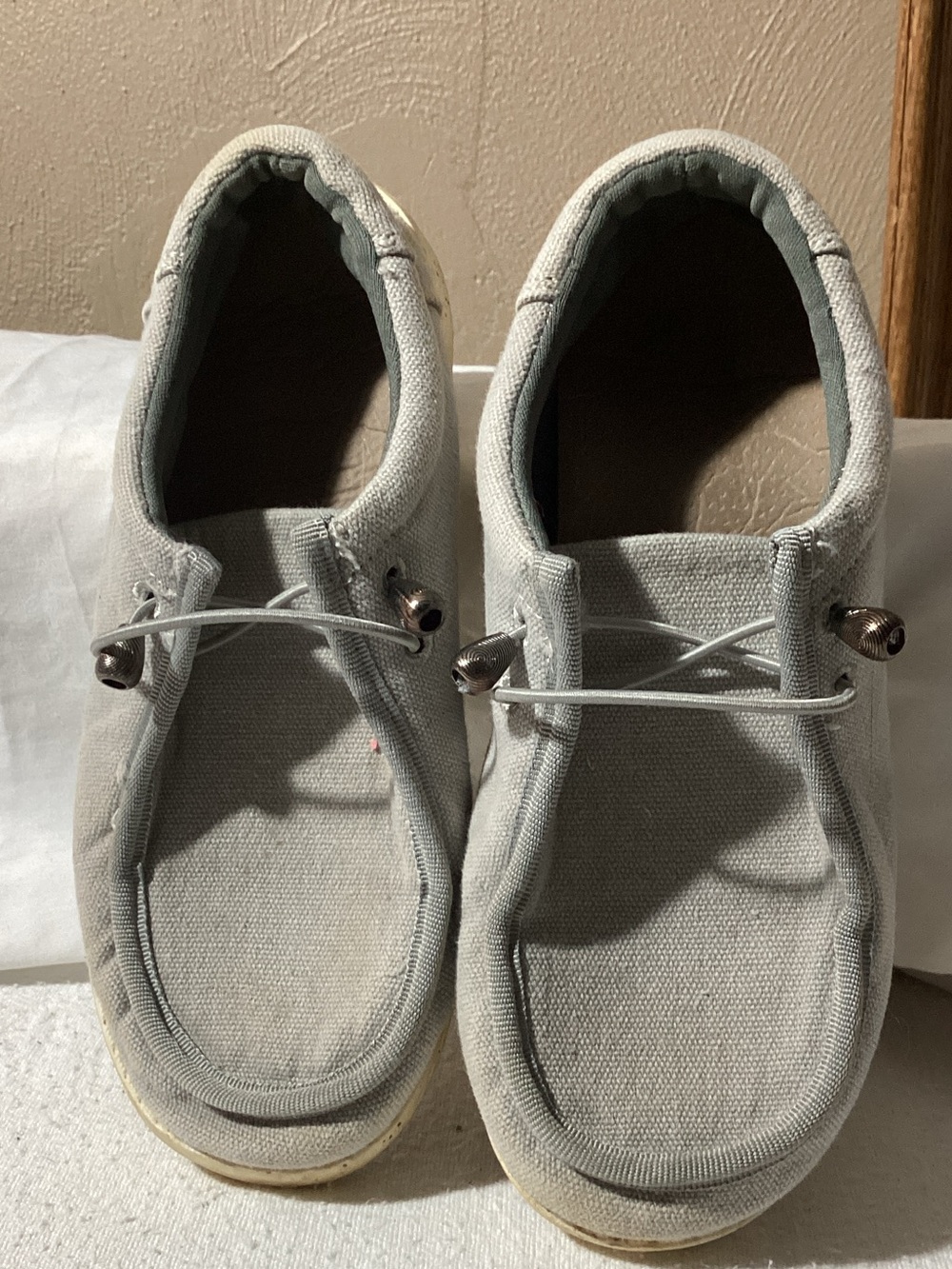 Source Unknown Kids Slip-On Canvas Shoes in Light Gray